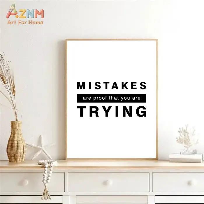 Affiches sur toile avec citations inspirantes simples