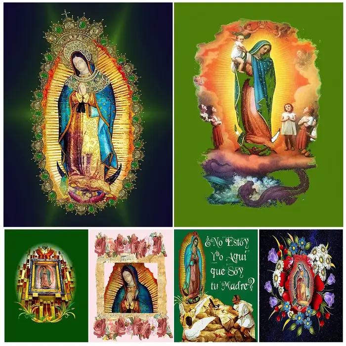 Affiches Vintage de Religion évangée du christianisme de la vierge marie