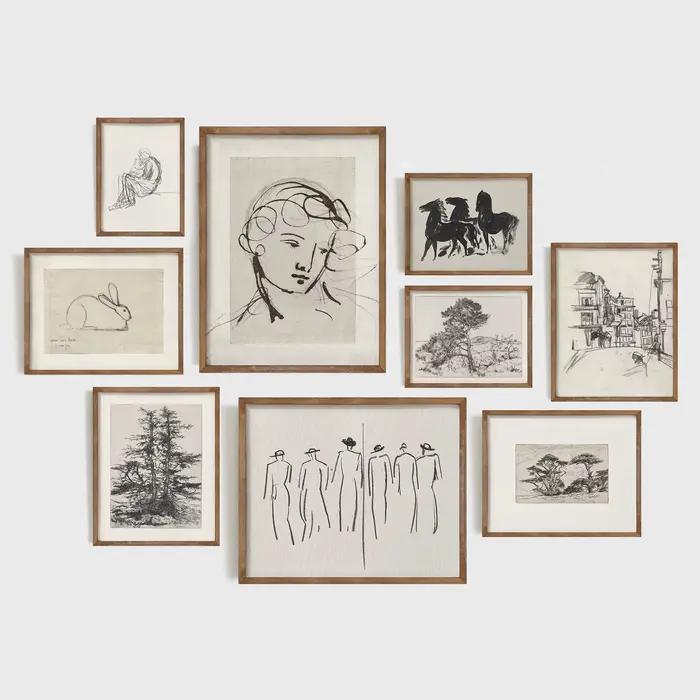 Tableau sur toile imprimé style vintage