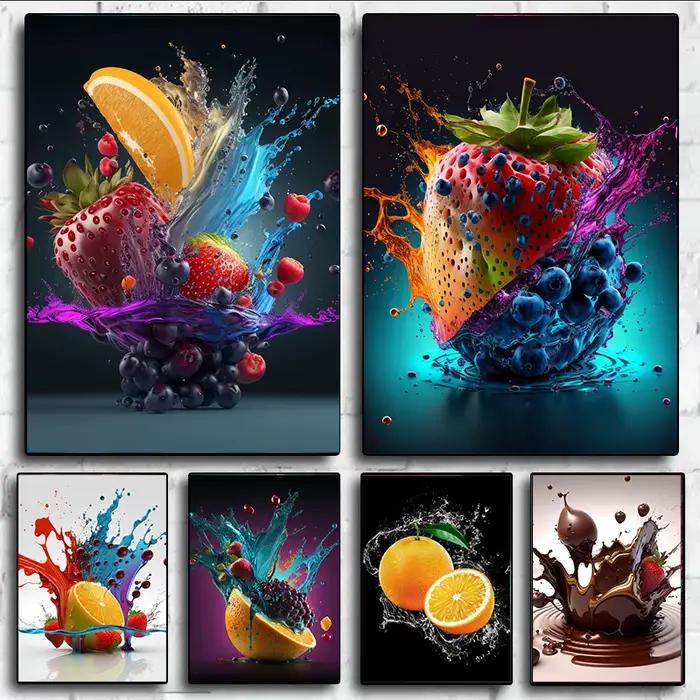 Affiche et impressions de fruits frais naturels Harvey Oranges