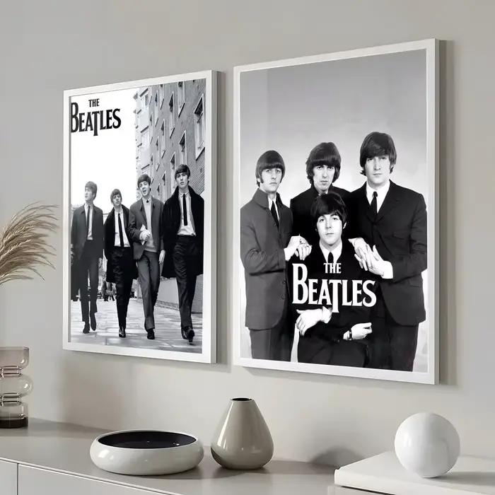 POP Rock Band The b-B-Beatles-ES affiche autocollants muraux modernes et élégants pour la décoration intérieure salon dortoir Art mural