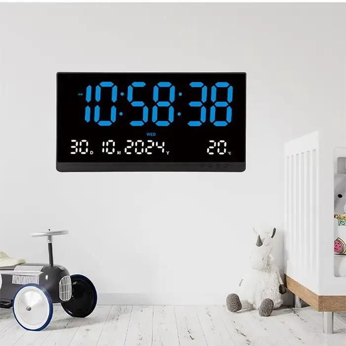Grande horloge murale numérique de 21 pouces