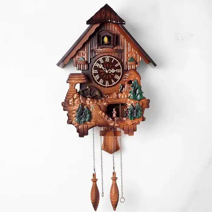 Horloge coucou classique Vintage rétro bois inhabituel