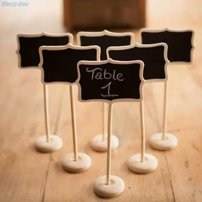 Mini tableau noir à craie en bois