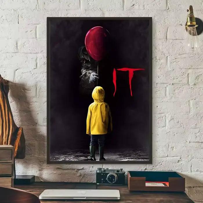 Affiche I-IT du film d'horreur Art mural de haute qualité pour maison