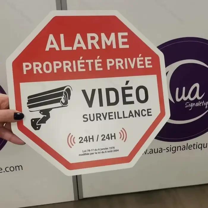 Décoration murale métallique haute définition « Interdiction de stationnement » en français