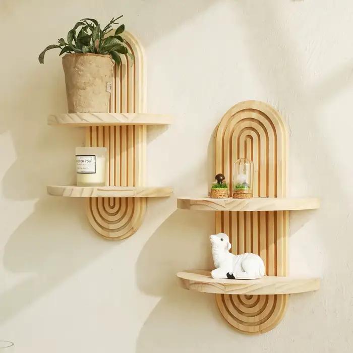 Étagères murales en bois de Style Boho