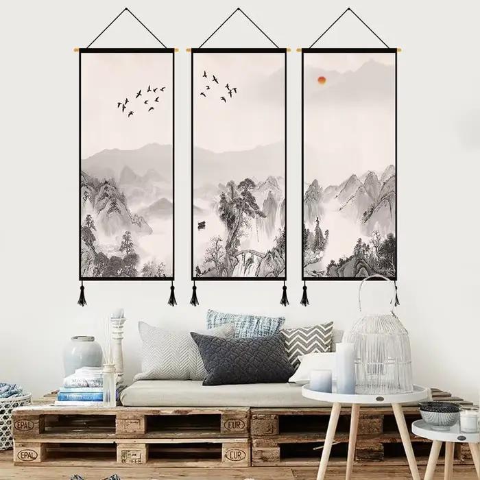 Peinture décorative de paysage chinois