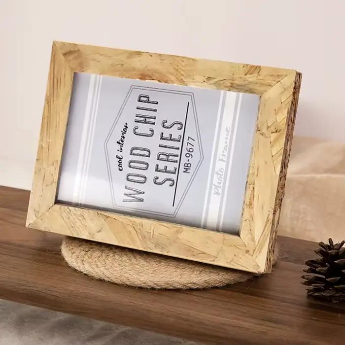 Cadre photo en bois, décoration intérieure