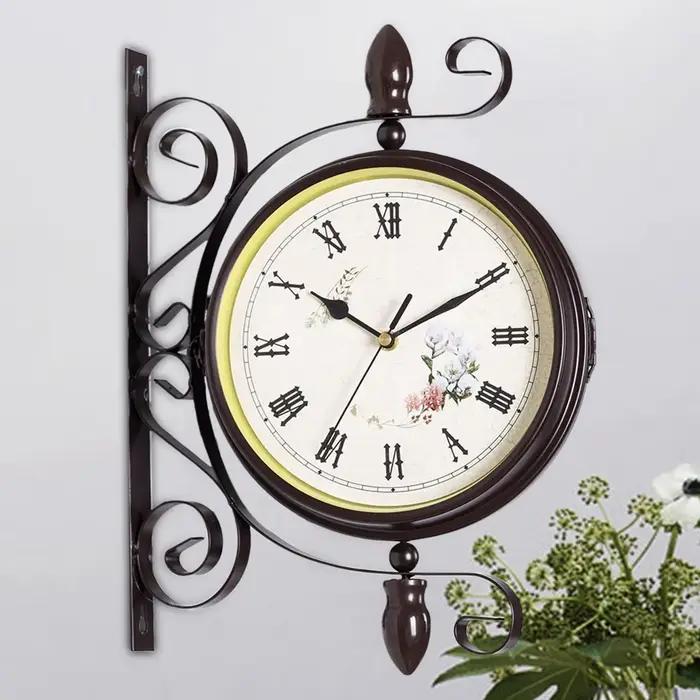 Horloge murale Double face de Style Antique