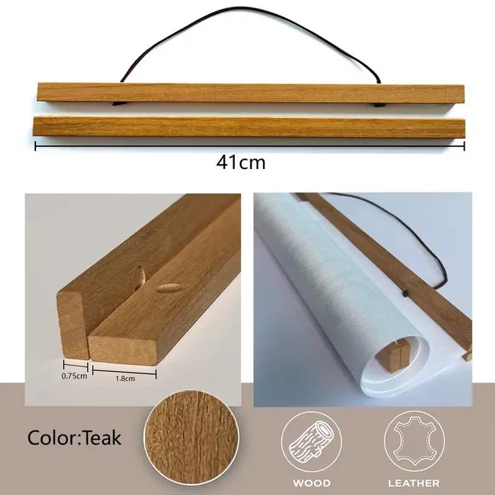 Cadres de cintre d'affiche magnétique en bois 21-61cm
