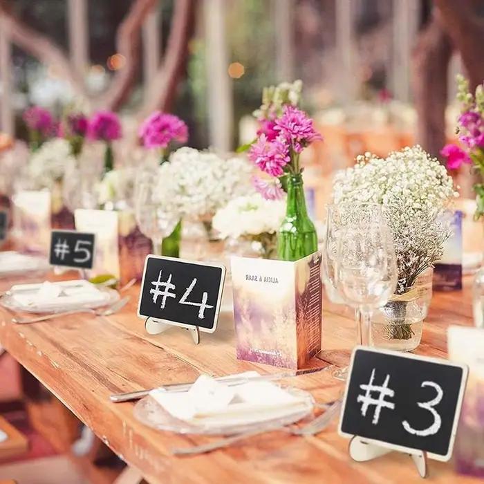 10 pièces tableaux signes avec chevalet support petits
