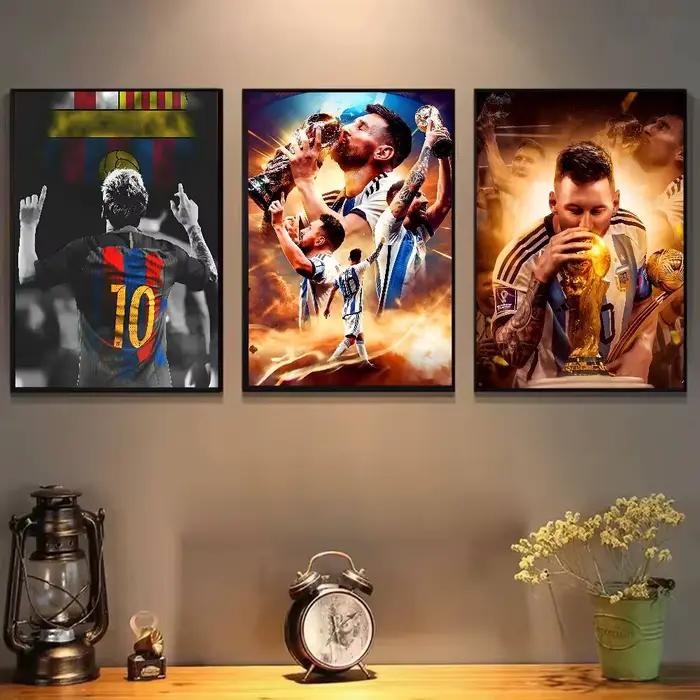 Poster de joueur de football légendaire Messi