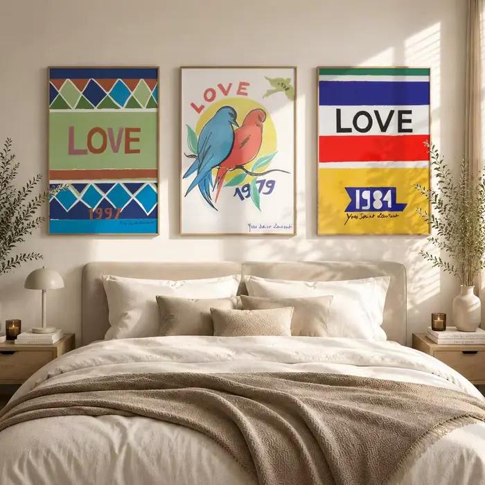Yves Saint Laurent-Love Luxury Fashion Poster HD