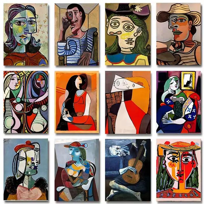 Affiche de collection d'œuvres d'art célèbres de Picasso