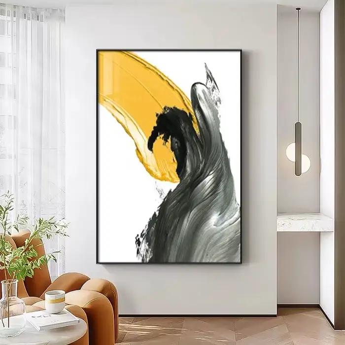 Peinture sur toile abstraite peinte à la main 3D