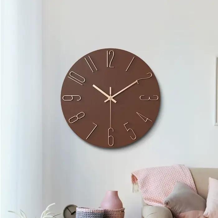 Horloge murale suspendue Simple de 12 pouces