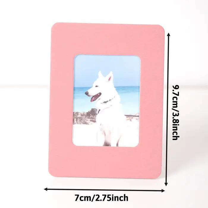 Cadre photo en carton de 3 pouces avec support pliant pour présentoir de bureau