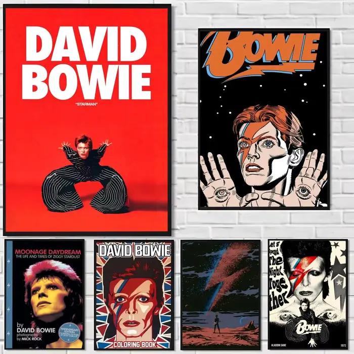 Peinture décorative murale HD Rétro David Bowie Calligraphie pour la maison