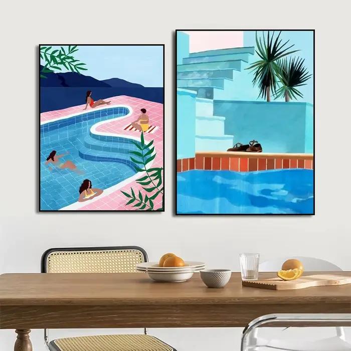 Affiches sur toile d'exposition de David Hockney