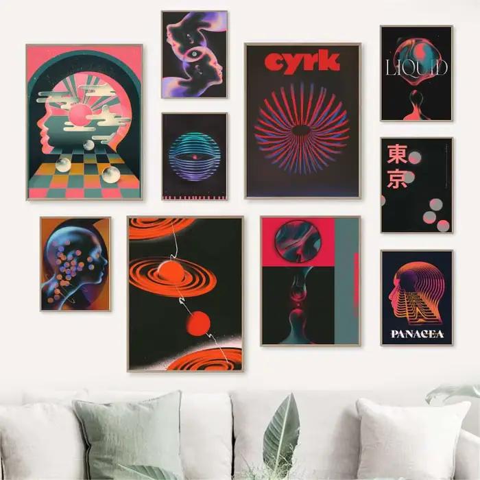Futurisme abstrait, Art mural