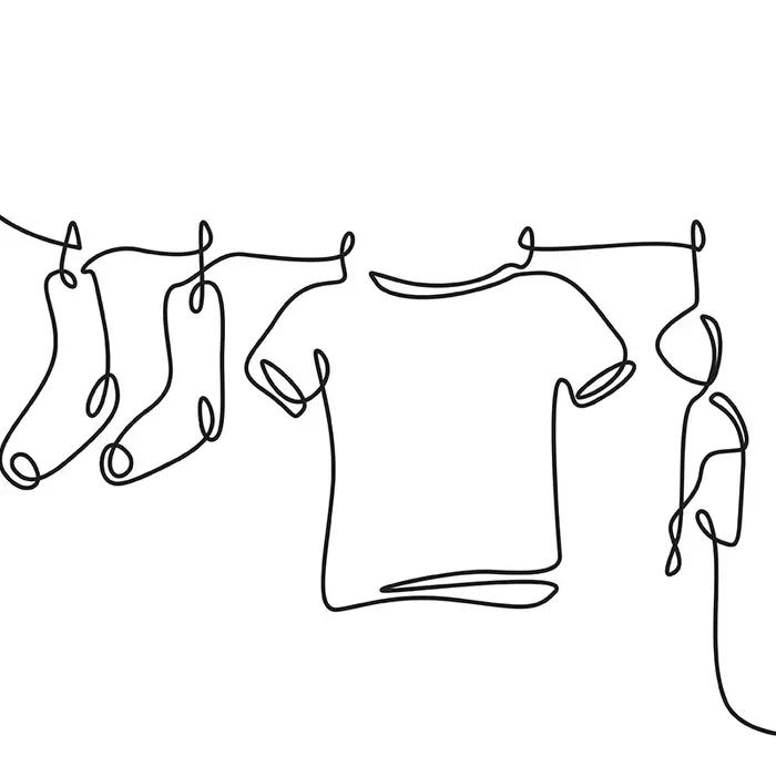 Affiche de guidage des symboles d'entretien du linge