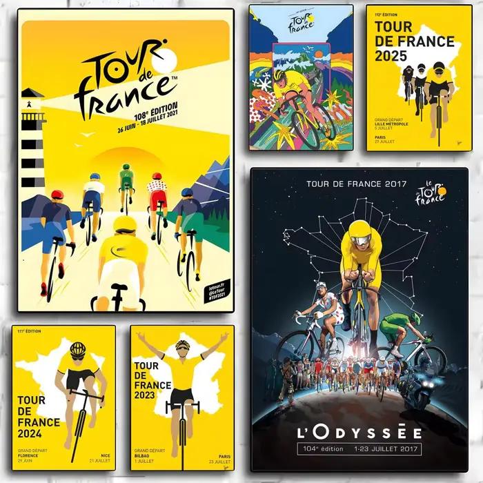 Affiche décorative du Tour de France