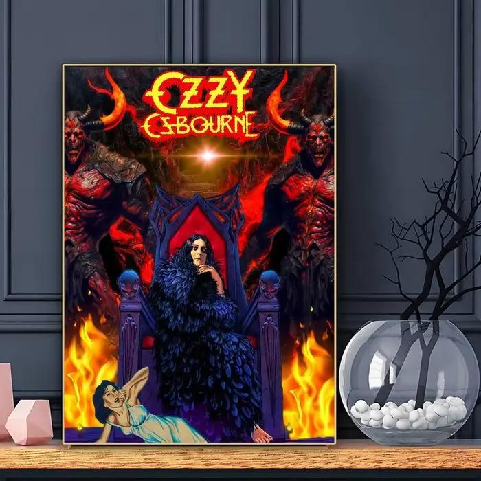 Restez Prince des ténèbres O-Ozzy O-OsbourneS affiche HD Art collant mur étanche maison salon Bar décoration