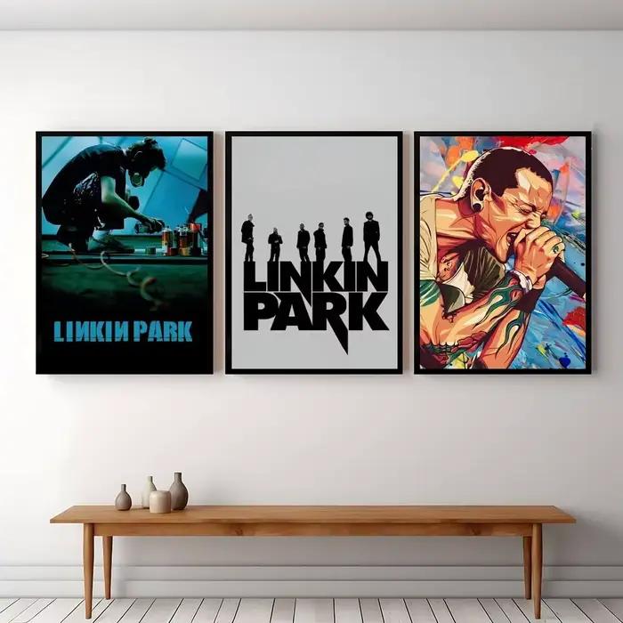 L-Linkin P-Park affiche affiches peintures décoratives étude chambre Bar fond