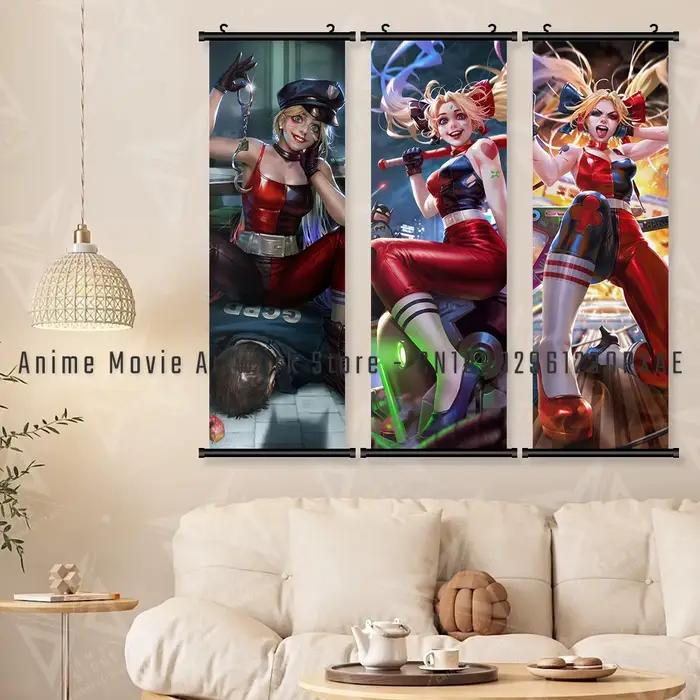 DC Comics Joker Suicide Squad Harley Quinn toile impression suspendue peinture mur Art affiche décor à la maison rouleaux photo salon