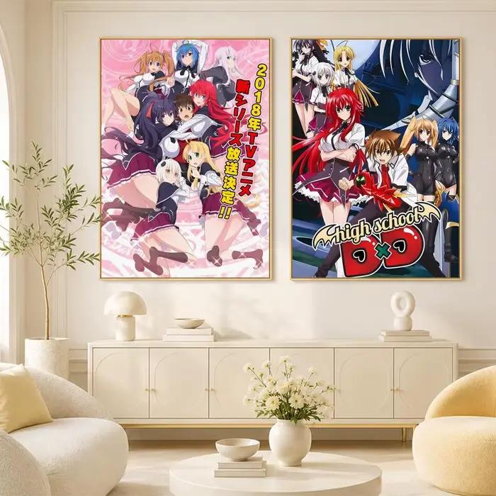 Affiche High School DxD Hero, décoration de la maison, impression d'art mural intérieur, affiches de garage, cadeau