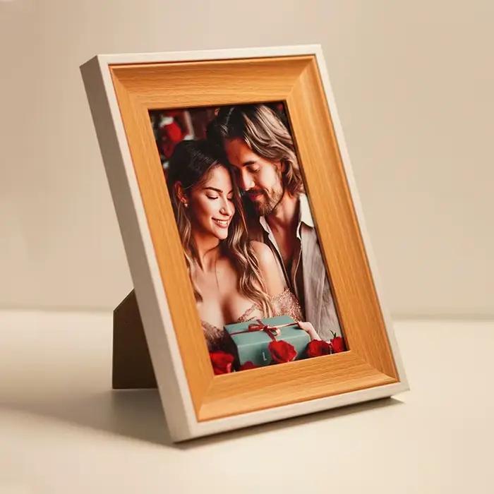Cadre photo en bois personnalisé pour murs