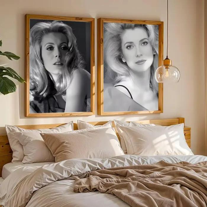 Affiche autocollante HD de la actrice française C-Catherine Deneuve