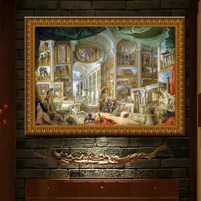 Peinture à l'huile de panthéon de la Rome antique
