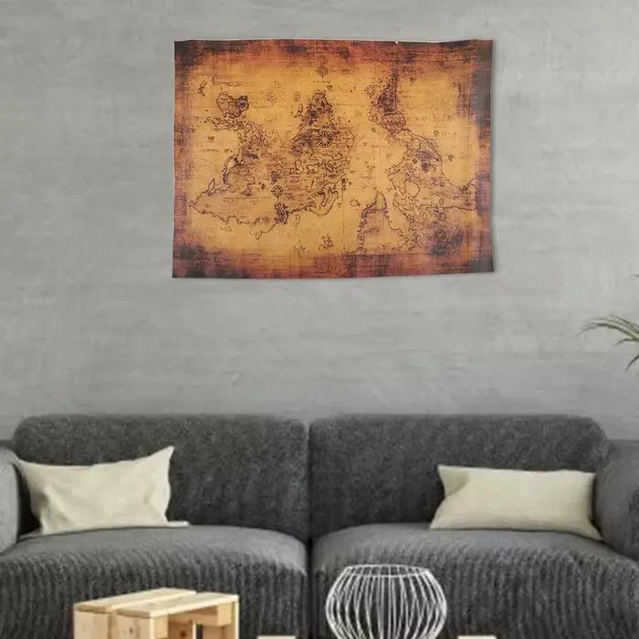 Grande affiche en papier rétro de Style Vintage Globe carte du vieux monde cadeaux 71x51cm livraison directe