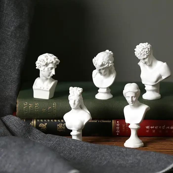 Mythologie grecque dieu déesse héros David Venus Mozart buste Figurine Sculpture Statue plâtre croquis pratique modèle chambre décoration