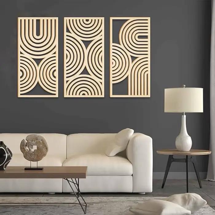 Peintures murales murales en bois Art déco