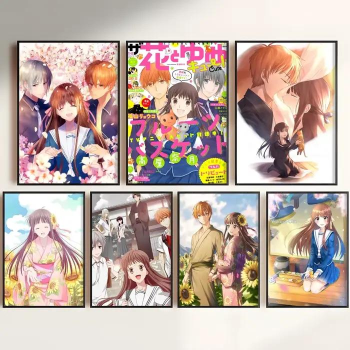Affiche sur toile de calligraphie et peinture anime Fruit B-Basket, décoration murale HD pour chambre, salon, maison, cadeau