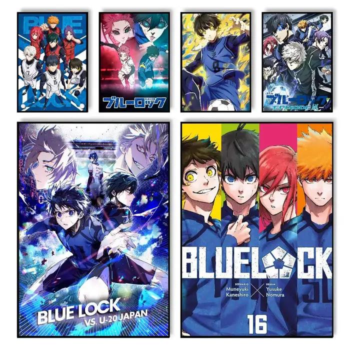 Affiche murale pop L-Lock Anime b-blue