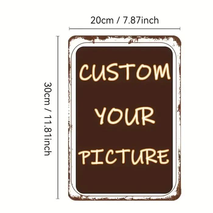 Affiche métallique personnalisable 8×12 pouces