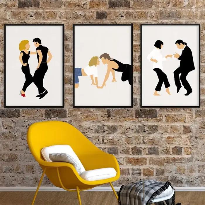 Peinture sur toile de phtaline sale abstraite nordique