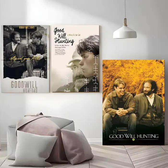 Les autocollants auto-adhésifs du film Sticky Good Will Hunting Poster conviennent à n'importe quelle surface murale