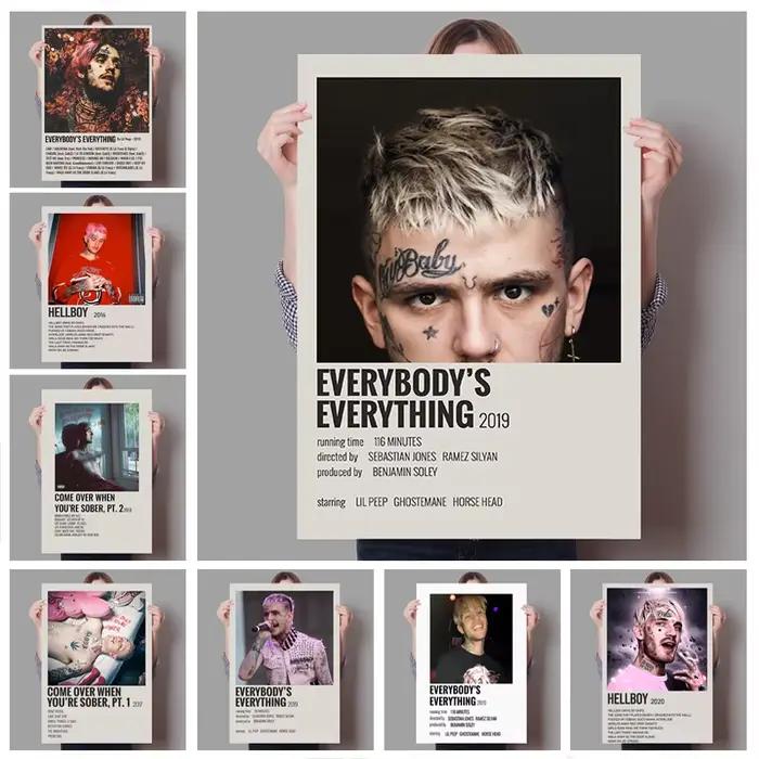 Lil Peep-Affiche Hip Hop Toile Peinture