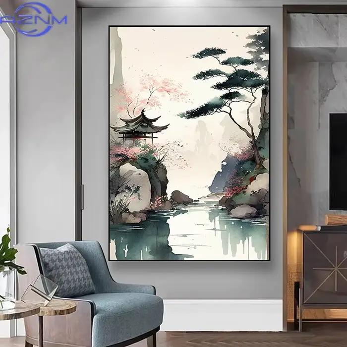 Affiche Paysage Zen Japonais AZNM