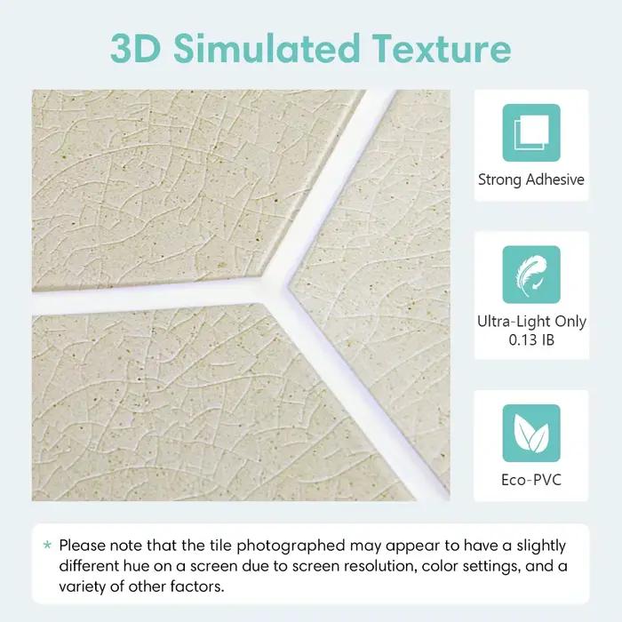 Autocollant mural 3D en PVC