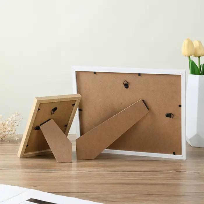 Cadre Photo en bois pour tenture murale 10X15 15X20 20X25cm A4
