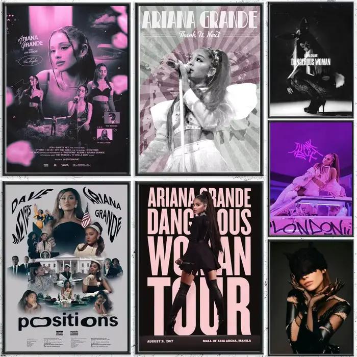 Peinture de chanteur Pop a- Ariana g-grande
