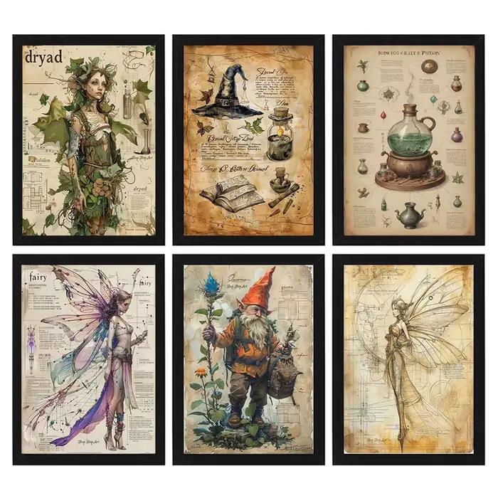 Affiche en toile avec créatures fantastiques