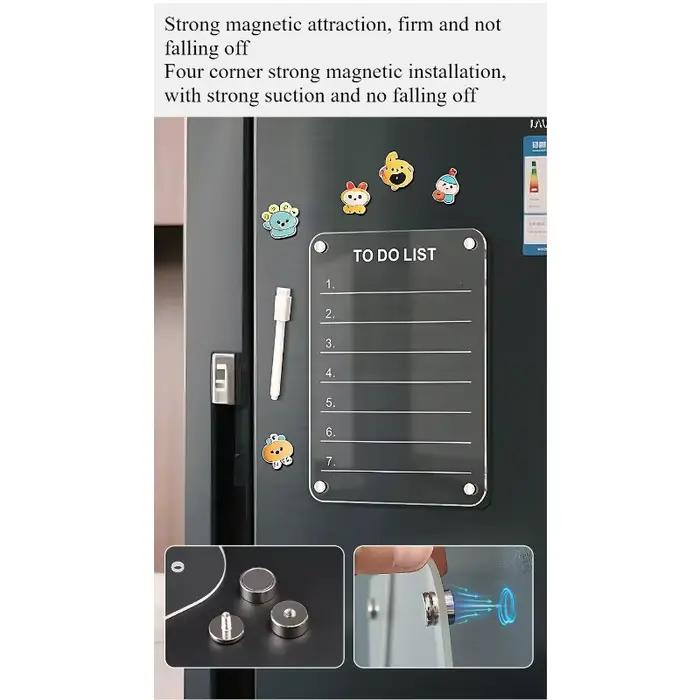 Autocollant magnétique effaçable pour réfrigérateur
