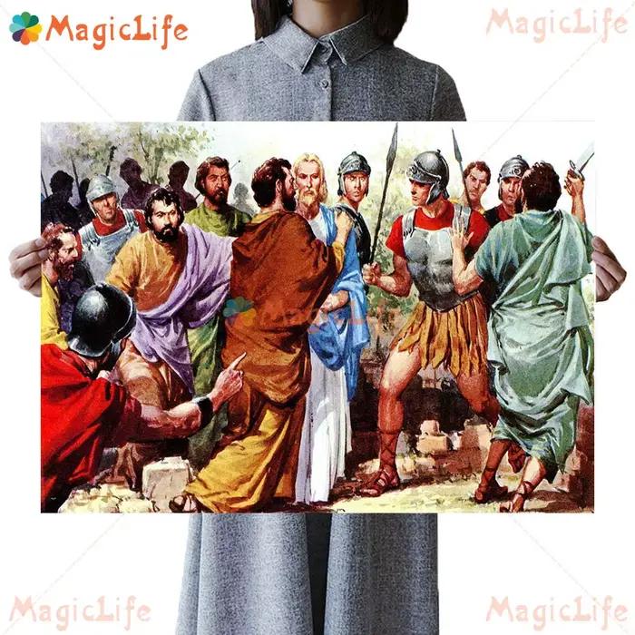 Affiche de prière de croix de Religion vierge marie